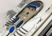 custom made model of 55m superyacht